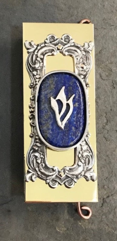 Royal Blue Mezuzah